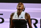 Zheng patiesė Sabalenką, bet neatlaikė pusketvirtos valandos maratono prieš Gauff