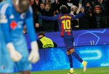 Atsilikusi „Barcelona“ laimėjo po puikaus antrojo kėlinio bei pateko į pirmąjį Čempionų lygos aštuntuką