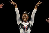 S.Biles po 2 metų pertraukos pergalingai grįžo į didįjį sportą: „Sirgalių gestas man ištirpdė širdį“