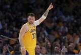 L.Dončičiaus debiutas „Lakers“ pažymėtas varžovų sutriuškinimu