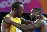 U.Boltas užstojo nušvilptą pasaulio čempioną, J.Gatlinas atsiribojo nuo žiūrovų