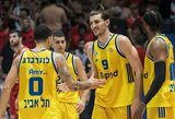 „Maccabi“ startas Izraelio čempionate: kėlinį laimėjo 31 taško skirtumu