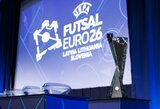 Kaune ištraukti 2026-ųjų UEFA Europos futsal čempionato burtai