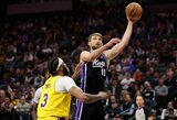 Trigubą dublį įsirašęs D.Sabonis prieš A.Davisą toliau nepralaimi