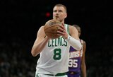 Kristapas Porzingis vedė NBA čempionus į pergalę