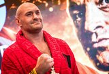 „Paprastai aš būnu tas storulis, o dabar aš – Ponas Lieknumas“: Tysonas Fury ir Mariuszas Wachas užlipo ant svarstyklių