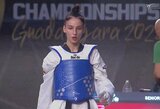 Pasaulio tekvondo čempionatas: po latvės diskvalifikacijos – pergalė G.Meištininkaitei