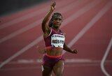 Sh-A.Fraser-Pryce Monake pagerino 24 metus gyvavusį rekordą, F.Kipyegon pasiekė antrą rezultatą 1500 m bėgimo istorijoje