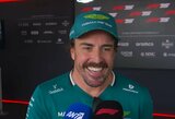 Alonso apie komandą papildžiusį „F-1“ genijų: „Net jei jis naudoja 5 proc. smegenų, mums reikia labai pasistengti, kad viską suprastume“ 