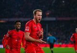 H.Kane‘o pelnytas „hat-trickas“ padovanojo „Bayern“ pergalę prieš „Augsburg“