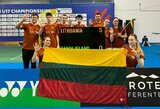 Lietuvos jaunių badmintono rinktinei kelią į Europos čempionato ketvirtfinalį užtvėrė lenkai
