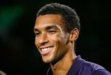 Bublikas Paryžiuje patiesė 6-ąją pasaulio raketę, Auger-Aliassime eliminavo šių metų teniso atradimą