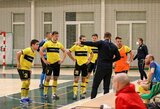 Futsal A lygoje be taškų lieka tik viena komanda
