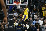 Įspūdingai žaidusio L.Jameso dėjimas įtvirtino „Lakers“ pergalę
