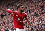 Bruno Fernandesas pelnė „hat-tricką“, „Manchester United“ laimėjo rezultatyvias rungtynes