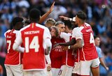 101-ąją minutę lygiąsias išplėšęs ir baudinių serijoje triumfavęs „Arsenal“ iškovojo FA „Community Shield“ taurę 