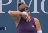 „US Open“ turnyre žaidėja staiga sustingo, jai ėmė kauptis ašaros: „Išsigandau, kai pamačiau, kas sėdi tarp žiūrovų“