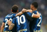 „AS Roma“ nugalėjęs „Inter“ klubas pakilo į „Serie A“ lygos turnyrinės lentelės viršūnę 