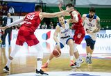 Įnirtingame mūšyje slovėnai palaužė Kroatijos krepšininkus