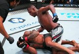 Istoriniame UFC turnyre – J.Hillo pribloškiantys smūgiai T.Santosui, G.Nealo karjeros pasirodymas ir K.Usmano brolio dominuojanti pergalė