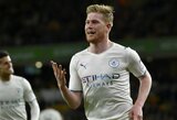 K.De Bruyne pelnė 4 įvarčius, o „Man City“ sutvirtino „Premier“ lygos lyderio poziciją 