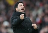 M.Arteta po dramatiškos pergalės prieš „Bournemouth“: „Tai yra emocingiausia akimirka, kurią išgyvenome kartu“