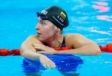 Teterevkova iškovojo Europos jaunimo plaukimo čempionato bronzą, dominavo Jefimova (papildyta)