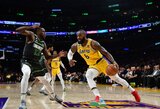 „Lakers“ dramatiškoje kovoje po pratęsimo pateko į atkrintamąsias