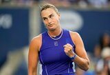 Aryna Sabalenka sureagavo į laukiantį lyties testą