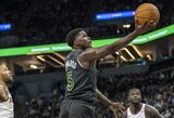 Vakaruose pirmaujanti „Timberwolves“ įsirašė dar vieną pergalę