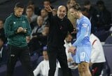 P.Guardiola atskleidė, kodėl pergalingose Čempionų lygos rungtynėse apšaukė J.Grealishą ir R.Mahrezą