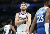 Akistatoje prieš „Timberwolves“ bokštus – universalus D.Sabonis ir užtikrinta „Kings“ pergalė