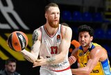 Svarbų kamuolį sugriebęs I.Brazdeikis padėjo „Olympiacos“ pasiekti pergalę