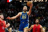 Keistą traumą apibūdinęs Curry: „Tai užtruks šiek tiek ilgiau“