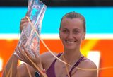 WTA 1000 turnyro Majamyje finale – 30 taškų pareikalavęs pratęsimas ir dramatiška P.Kvitovos pergalė