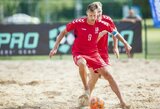 Paplūdimio futbolo rinktinė nusileido ir šveicarams