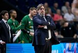 Trinchieri reakcija į žurnalisto klausimą apie naujokus: „Ciao“