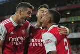 „Arsenal“ klubas „Premier“ lygoje ir toliau neklumpa, E.Haalandas pelnė „hat-tricką“, o „Man City“ sutriuškino „Nottingham“