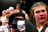 Filmų suaugusiems žvaigždė E.Brooke bokso ringe pribaigė socialinių tinklų įžymybę ir praliejo jos kraują
