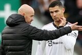 Atskleistos C.Ronaldo ir E.ten Hago konflikto detalės, dėl kurio portugalas turėjo palikti „Manchester United“