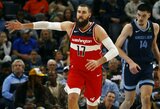 NBA galiūnų rungtynės: J.Valančiūno atstovaujami „Wizards“ kovos prieš K.Porzingį ir „Celtics“