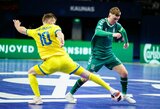 Lietuvos rinktinė Europos futsal čempionate nusileido ukrainiečiams 