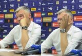 Jasikevičius žurnalistui: „Tu dėl to mokeisi šios specialybės? Klausk normaliai“