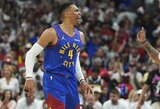 Westbrookas pasišaipė iš „Clippers“ gynybinio plano prieš jį