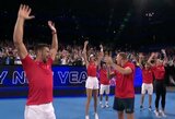 Naujųjų metų sutikimas teniso korte: N.Djokovičius pratęsė neįtikėtiną seriją, o serbai įveikė Kinijos rinktinę
