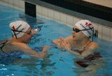S.Statkevičius ir E.Pašakinskaitė pagerino Lietuvos moterų plaukimo rekordus