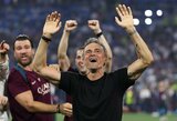 „Tai buvo labai emocionalu“: Luisas Enrique dėkojo PSG sirgaliams, kurie iškėlė jam ir jo dukrai skirtą plakatą
