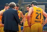 Dramatiškame mūšyje „Barcelona“ palaužė „Maccabi“ klubą