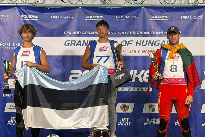 Domantas Vaznys Europos vandens motociklų čempionato etape iškovojo bronzą