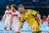 „Kauno Žalgirio“ futsal komandos marškinėlius ir toliau vilkės L.Sendžikas